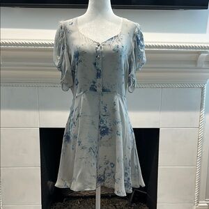 LoveShackFancy Silk Floral Dress - Size Small